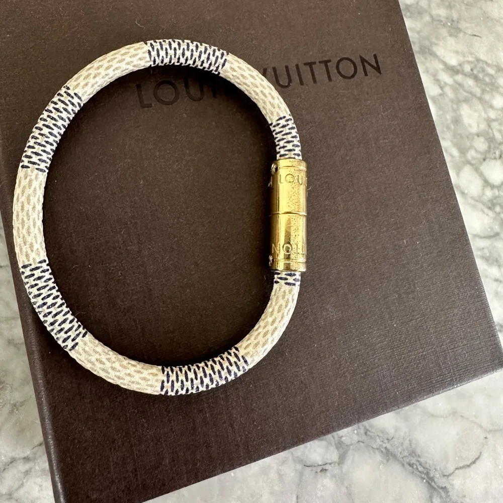 Louis Vuitton keep it damier leather bracelet - Picture 2 of 9